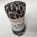 Cheetah bedrukte polar fleece deken